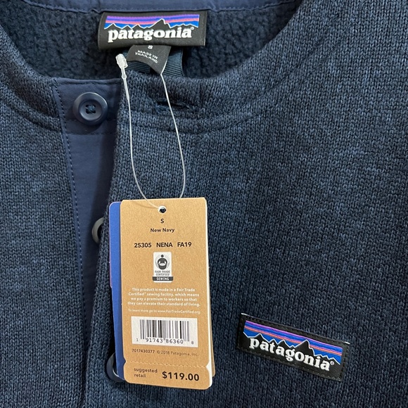 Patagonia Men's Better Sweater Henley Pullover NWT - Picture 4 of 4
